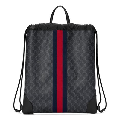 gucci knapsack mens|Gucci drawstring backpack for men.